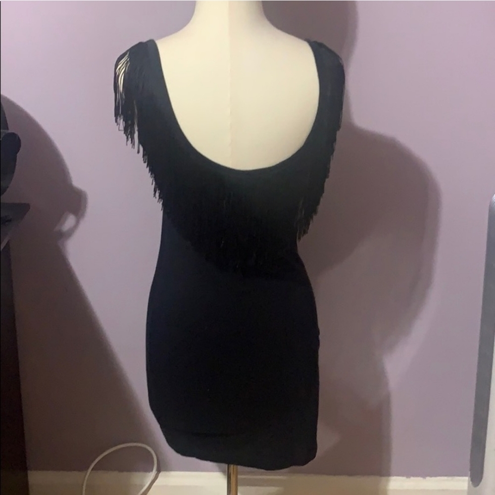 Betsey Johnson Black Sleeveless Bodycon Mini Dress - Picture 2 of 4